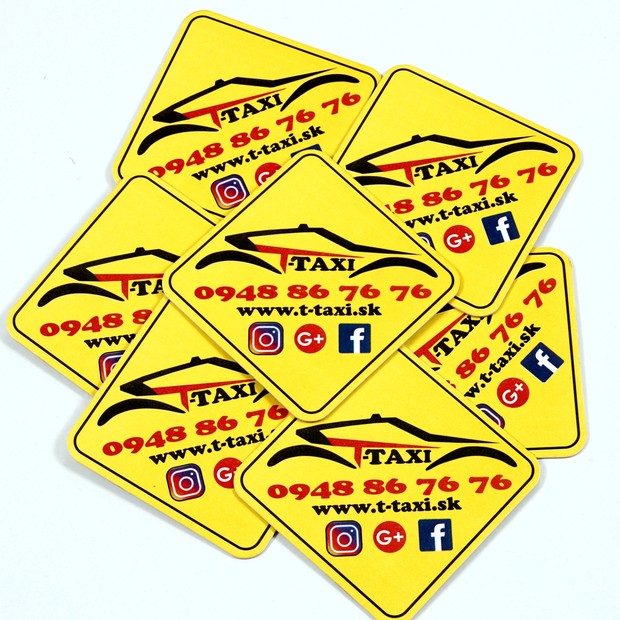 tácky pro taxi do každé restaurace